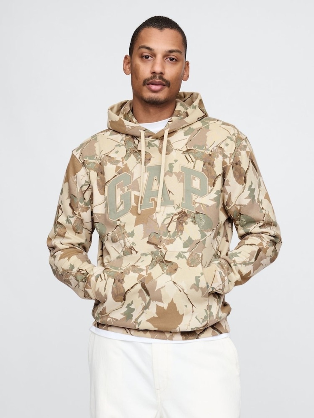 Adult Large Gap Camo VintageSoft Arch Logo Hoodie